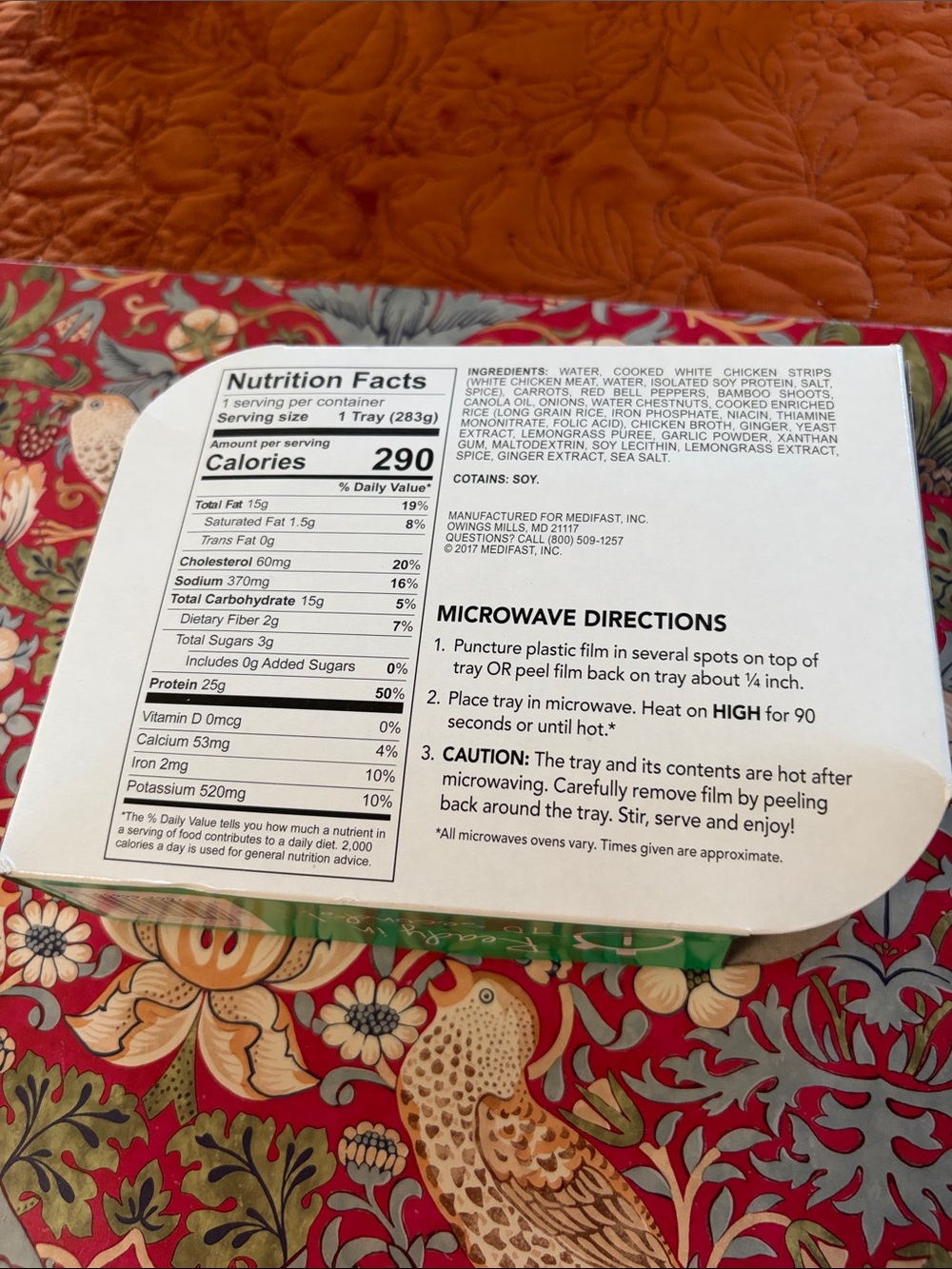 Optavia Flavors of Home Ginger Lemongrass Chicken and Long Grain Rice - Picture 3 of 4
